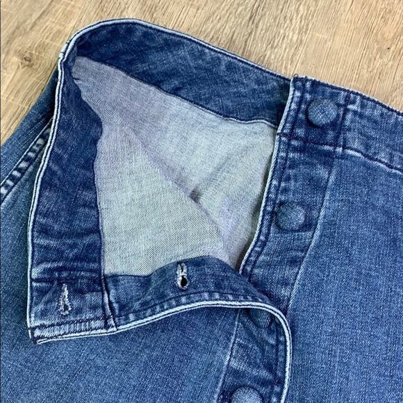 MADEWELL Women's Stretch Denim Asymmetrical Mini Skirt - Picture 8 of 10